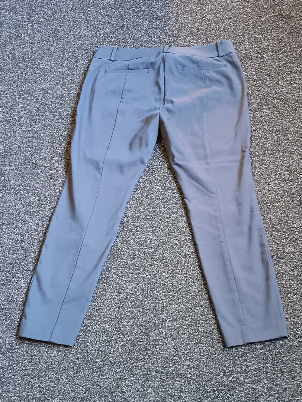 LOFT Petites Womens 8P Marisa Ankle Pants In Gray, Casual Capri Capris